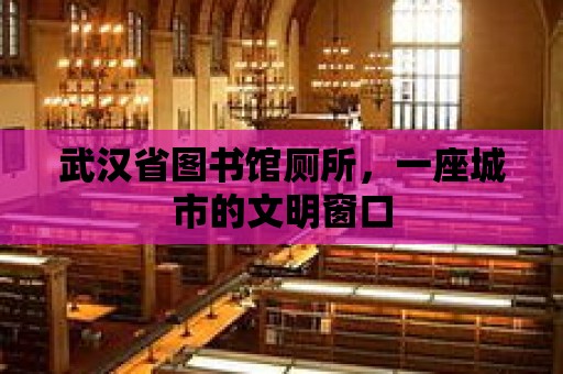 武漢省圖書館廁所，一座城市的文明窗口