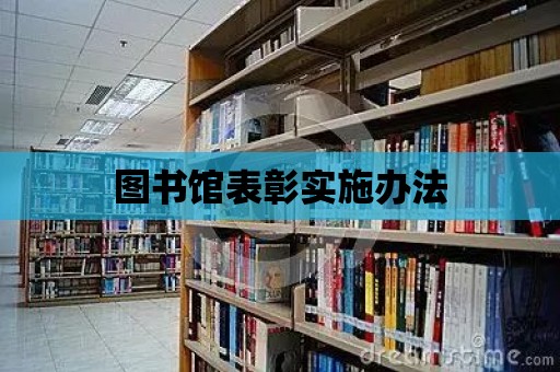 圖書館表彰實施辦法