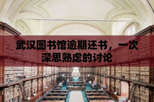 武漢圖書館逾期還書，一次深思熟慮的討論