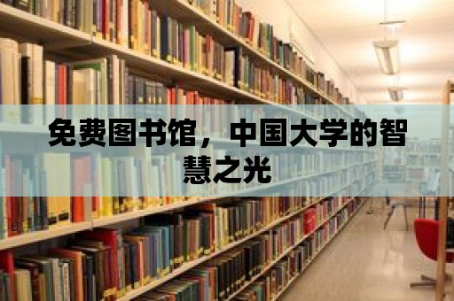 免費圖書館，中國大學的智慧之光