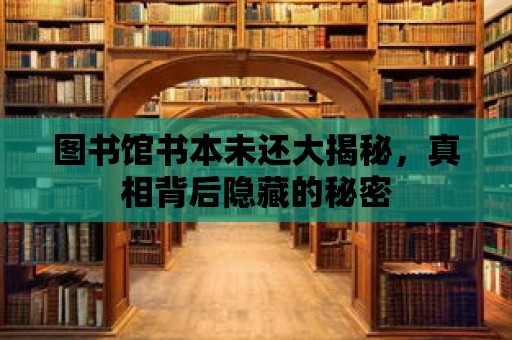 圖書館書本未還大揭秘，真相背后隱藏的秘密