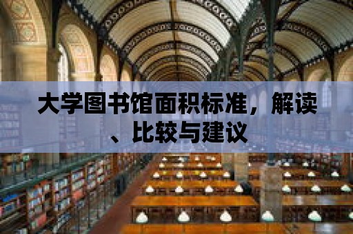 大學圖書館面積標準，解讀、比較與建議