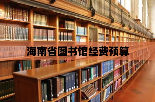 海南省圖書館經費預算