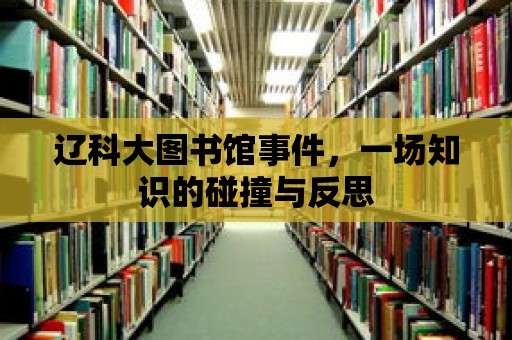 遼科大圖書館事件，一場知識的碰撞與反思