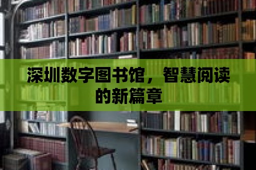 深圳數(shù)字圖書館，智慧閱讀的新篇章