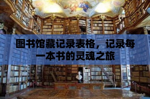 圖書館藏記錄表格，記錄每一本書的靈魂之旅