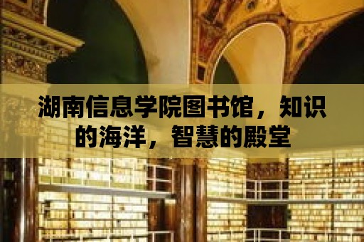 湖南信息學(xué)院圖書館，知識的海洋，智慧的殿堂