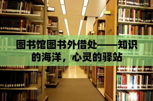 圖書館圖書外借處——知識的海洋，心靈的驛站