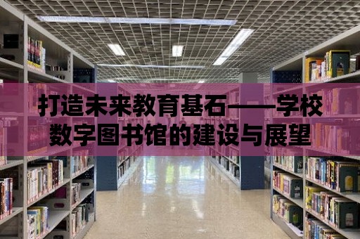 打造未來(lái)教育基石——學(xué)校數(shù)字圖書館的建設(shè)與展望