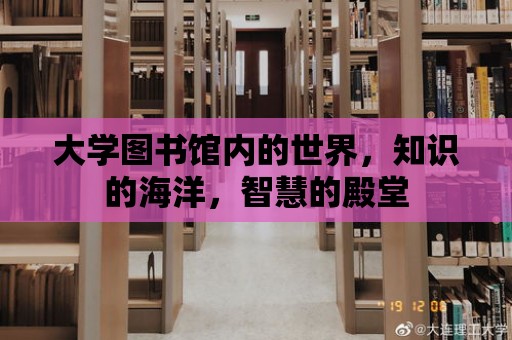 大學圖書館內的世界，知識的海洋，智慧的殿堂