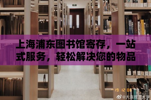 上海浦東圖書館寄存，一站式服務，輕松解決您的物品存放問題