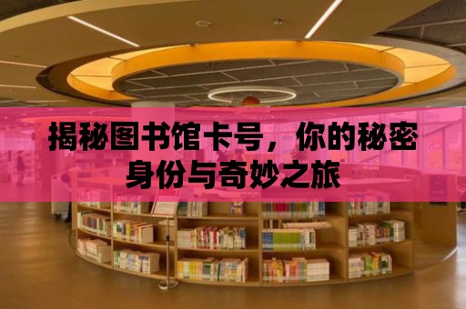 揭秘圖書館卡號，你的秘密身份與奇妙之旅