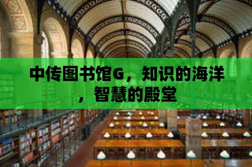 中傳圖書館G，知識的海洋，智慧的殿堂