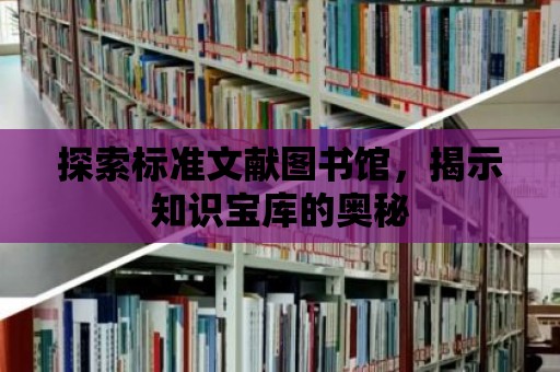 探索標(biāo)準(zhǔn)文獻(xiàn)圖書館，揭示知識寶庫的奧秘