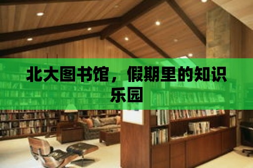 北大圖書館，假期里的知識樂園