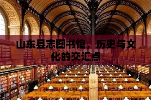 山東縣志圖書館，歷史與文化的交匯點