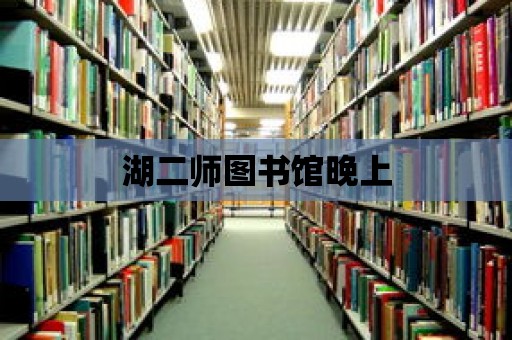 湖二師圖書館晚上