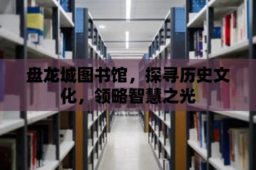 盤龍城圖書館，探尋歷史文化，領略智慧之光