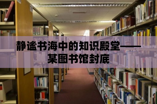 靜謐書海中的知識殿堂——某圖書館封底