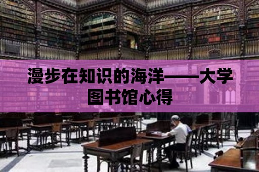 漫步在知識的海洋——大學圖書館心得