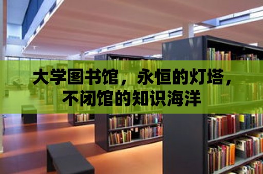 大學圖書館，永恒的燈塔，不閉館的知識海洋