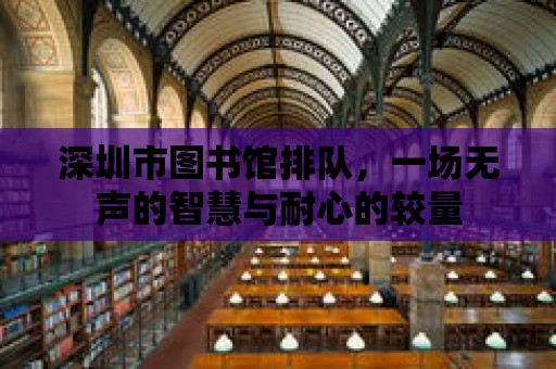 深圳市圖書館排隊，一場無聲的智慧與耐心的較量