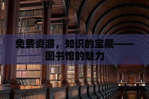 免費資源，知識的寶藏——圖書館的魅力