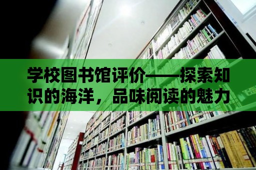 學校圖書館評價——探索知識的海洋，品味閱讀的魅力