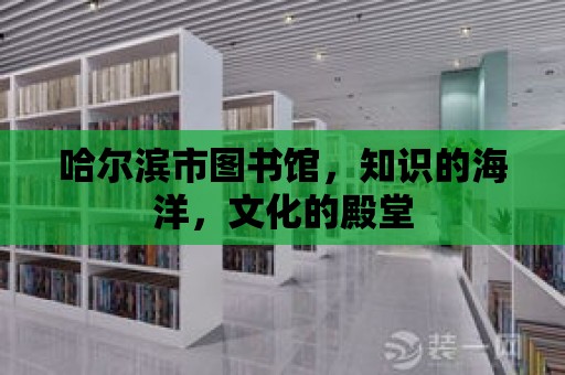 哈爾濱市圖書館，知識的海洋，文化的殿堂