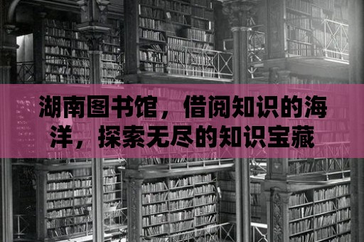 湖南圖書館，借閱知識的海洋，探索無盡的知識寶藏