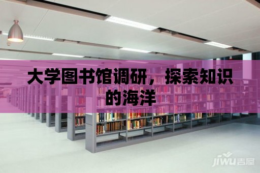 大學圖書館調研，探索知識的海洋