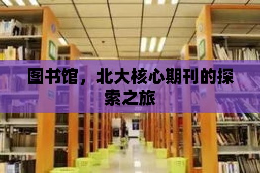 圖書(shū)館，北大核心期刊的探索之旅