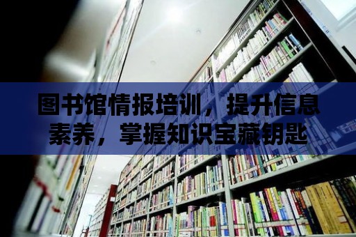 圖書館情報培訓，提升信息素養，掌握知識寶藏鑰匙