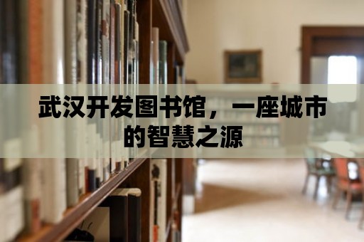 武漢開發(fā)圖書館，一座城市的智慧之源