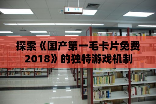 探索《國產第一毛卡片免費2018》的獨特游戲機制