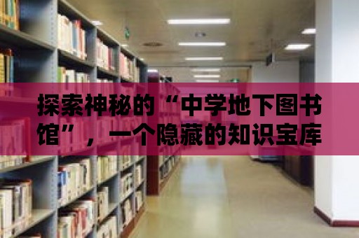 探索神秘的“中學地下圖書館”，一個隱藏的知識寶庫