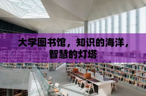 大學圖書館，知識的海洋，智慧的燈塔