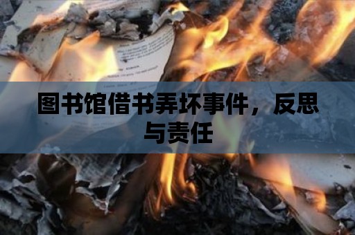 圖書館借書弄壞事件，反思與責任