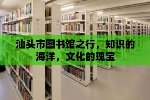 汕頭市圖書館之行，知識的海洋，文化的瑰寶