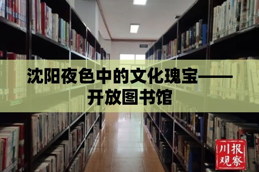 沈陽夜色中的文化瑰寶——開放圖書館