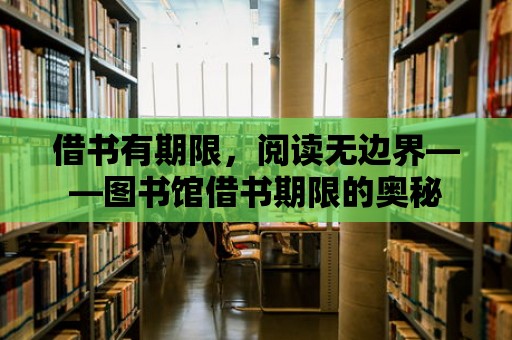 借書有期限，閱讀無邊界——圖書館借書期限的奧秘