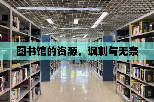 圖書館的資源，諷刺與無奈