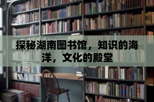 探秘湖南圖書館，知識的海洋，文化的殿堂