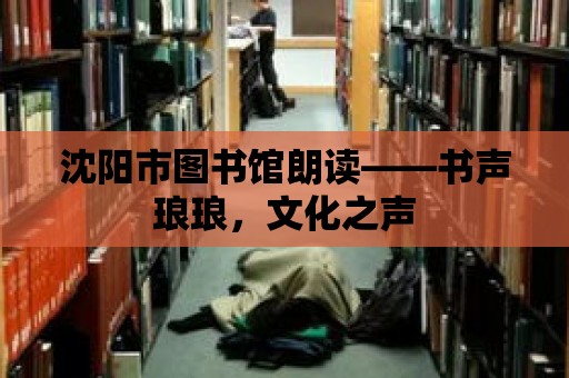 沈陽市圖書館朗讀——書聲瑯瑯，文化之聲