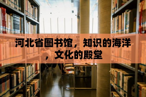 河北省圖書館，知識的海洋，文化的殿堂