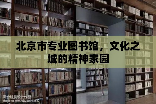 北京市專業(yè)圖書館，文化之城的精神家園