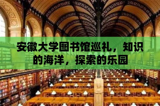 安徽大學(xué)圖書館巡禮，知識的海洋，探索的樂園