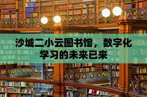 沙城二小云圖書館，數字化學習的未來已來