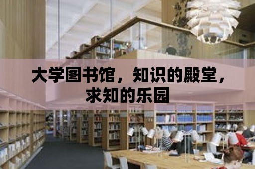 大學圖書館，知識的殿堂，求知的樂園