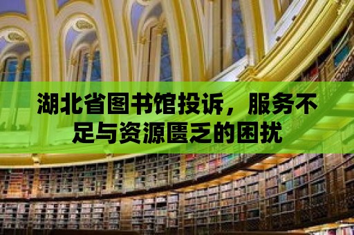 湖北省圖書館投訴，服務不足與資源匱乏的困擾